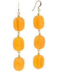 Kenneth Jay Lane - Plated Dangle Earrings - Lyst