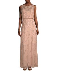 Adrianna Papell Blouson Gown - Pink