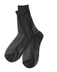 Stems - Striped Metallic Crew Socks - Lyst