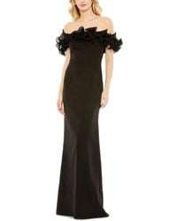 Mac Duggal - Ruffle Column Gown - Lyst