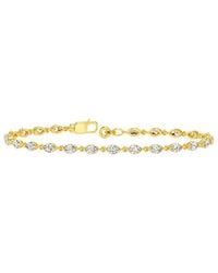 Lab Grown Diamonds - 14K 3.22 Ct. Tw. Lab-Grown Diamond Tennis Bracelet - Lyst