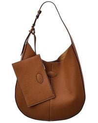 Tod's - Di Small Leather Hobo Bag - Lyst