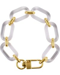 Adornia - 14k Plated Statement Chain Bracelet - Lyst
