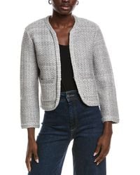 Maje - Tweed Wool-Blend Cardigan - Lyst
