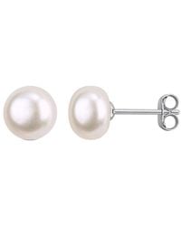 Rina Limor - 7-8Mm Pearl Stud Earrings - Lyst