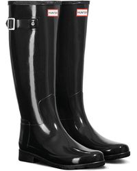 Ladies black hunter wellies size 5 Clearance