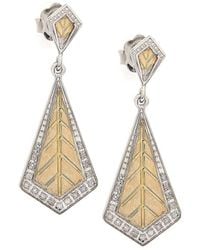 Diamond Select Cuts - 14k & Silver 0.16 Ct. Tw. Diamond Earrings - Lyst