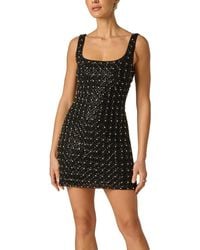 Adrianna Papell - Fully Beaded Mini Dress - Lyst