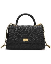 Tiffany & Fred Paris - Quilted Large Leather Satchel - Lyst
