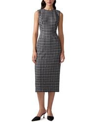 Carolina Herrera - Crewneck Wool-Blend Midi Dress - Lyst