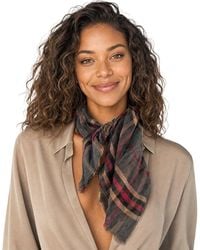Blue Pacific - Scottish Plaid Cashmere-Blend Neckerchief - Lyst