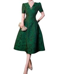 BRC By BURRYCO - Embellished Midi Dress - Lyst