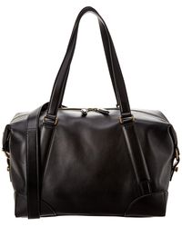 Ferragamo Fashion Show Reversible Leather Duffel Bag - Black