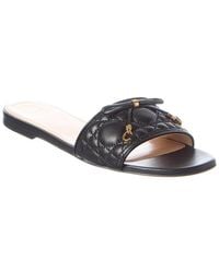 Dior - Cannage Leather Sandal - Lyst