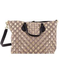 Gucci - Gg Coated Canvas Convertible Soft Tote Printed Small (Authentic Pre-Loved) - Lyst