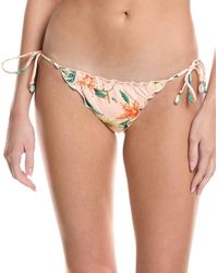 PQ Swim - Embroidered Lettuce Edge Tie Full Bikini Bottom - Lyst