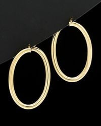 Italian Gold - 14k Twisted Hoops - Lyst