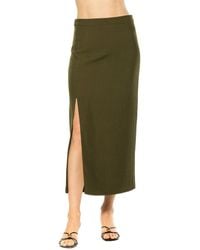 Alexia Admor - Onyx Midi Skirt - Lyst