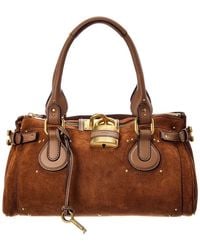 Chloé - Dnu Pack Paddington Suede & Leather Shoulder Bag - Lyst