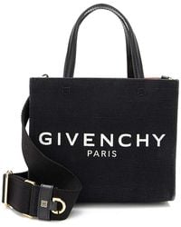 Givenchy - Black Canvas Mini G Shopper Tote (authentic Pre-loved) - Lyst