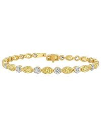 Lab Grown Diamonds - 14K 9.10 Ct. Tw. Lab-Grown Diamond Tennis Bracelet - Lyst