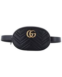 Gucci - Matelasse Leather Gg Marmont Belt Bag (Authentic Pre-Loved) - Lyst
