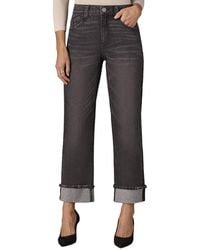 Wit & Wisdom - Fray Cuff Boyfriend Jean - Lyst