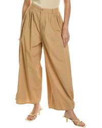 AG Jeans - Hadley High-rise Pleated Culotte - Lyst