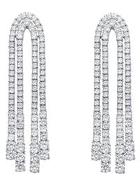 Rachel Glauber - Cz Statement Earrings - Lyst