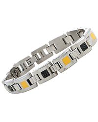 Tonino Lamborghini Stainless Steel Crystal Bracelet - Metallic