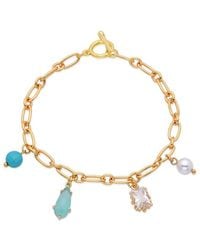 Eye Candy LA - Victoria Chain Link Charm Bracelet - Lyst