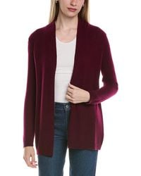 Sofiacashmere - Drape Wool & Cashmere-Blend Cardigan - Lyst