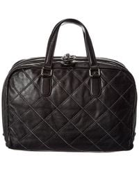 CHANEL - Black Calfskin Leather Stitched Bowling Bag (authentic Pre-loved) - Lyst