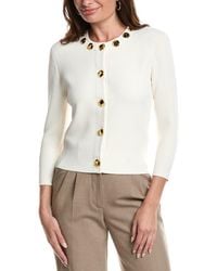 St. John - Pique Knit Sweater - Lyst