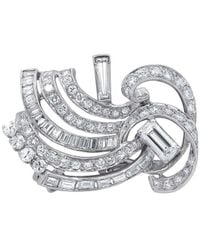 Diana M. Jewels - Fine Jewelry White Gold 5.15 Ct. Tw. Diamond Brooch - Lyst