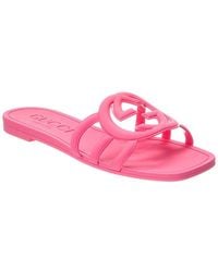 Gucci - Interlocking G Rubber Sandal - Lyst