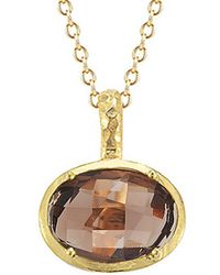 Reiss - 14k 6.50 Ct. Tw. Smokey Topaz Necklace - Lyst