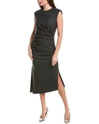 Brunello Cucinelli - Wool & Silk-blend Midi Dress - Lyst