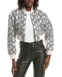 Lamarque - Cropped Bomber Jacket - Lyst