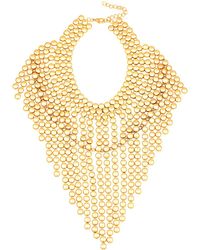 Eye Candy LA - Golden Bead Necklace - Lyst