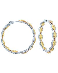 Diana M. Jewels - Fine Jewelry 18k Two-tone 13.00 Ct. Tw. Diamond Earrings - Lyst