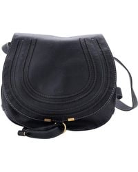 Chloé - Black Leather Marcie Crossbody Medium (authentic Pre-loved) - Lyst