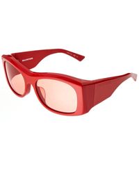 Balenciaga Bb0001s 59mm Sunglasses - Red
