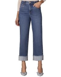 Wit & Wisdom - Fray Cuff Boyfriend Jean - Lyst