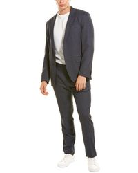 BOSS by HUGO BOSS Slim Fit Wool-blend Suit - Blue