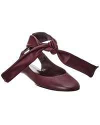 The Attico - Cloe Leather Ballet Flat - Lyst