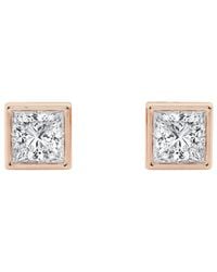 Lab Grown Diamonds - 14K Rose 0.50 Ct. Tw. Lab-Grown Diamond Studs - Lyst