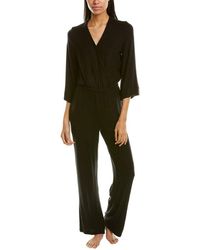 Donna Karan Sleepwear Sanctuary Jumpsuit - Black
