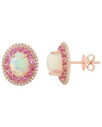 Effy Fine Jewelry - 14K Rose 2.81 Ct. Tw. Diamond & Gemstone Earrings - Lyst