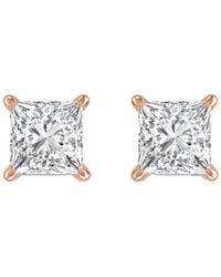 Diamond Select Cuts - 14k Rose Gold 2.00 Ct. Tw. Diamond Studs - Lyst